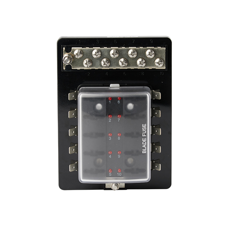 R3-76B-01-07 方塊型保險絲盒 含LED警示燈、負極端子臺