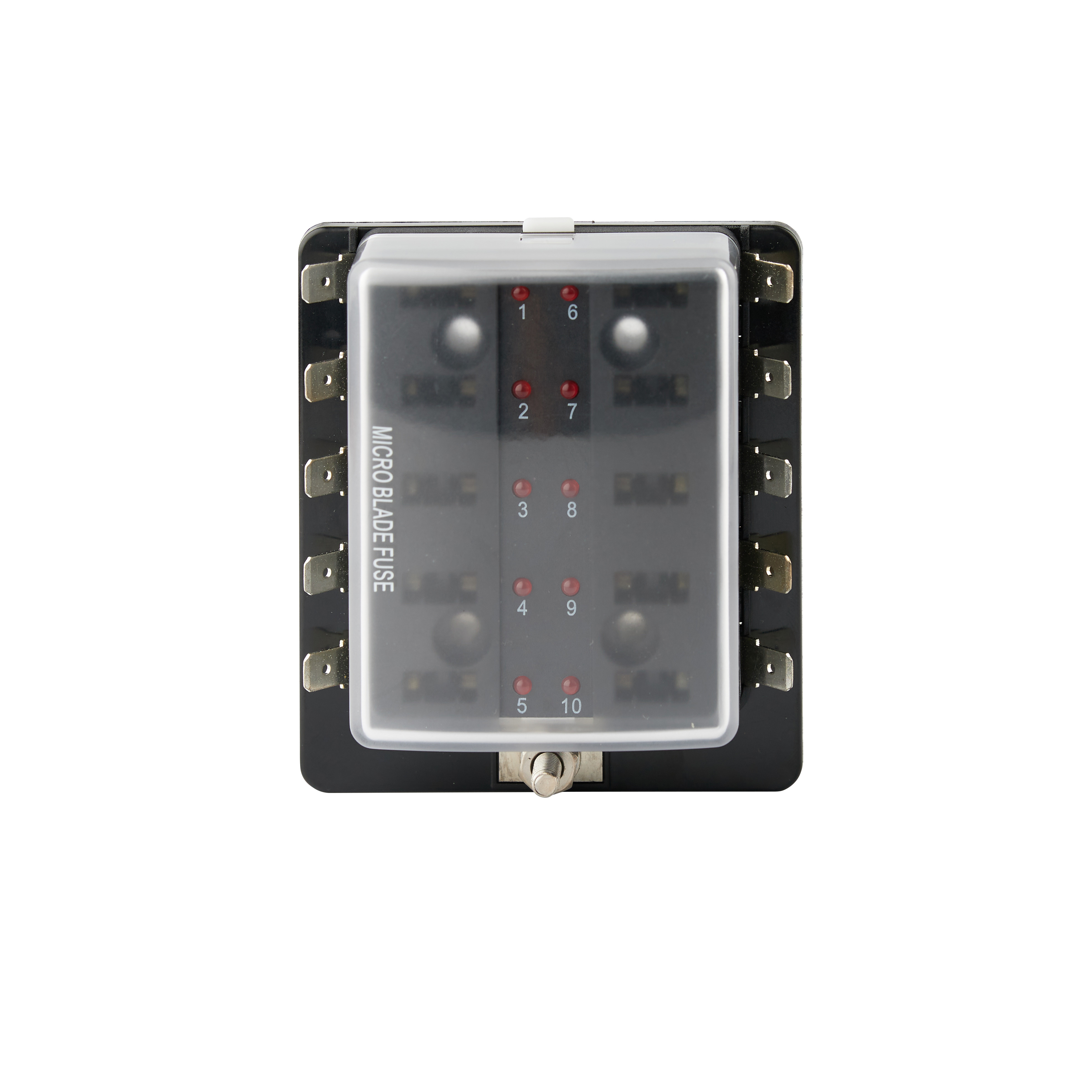 R3-80-01-1 方塊型保險絲盒 含LED 警示燈、微型刀片保險絲